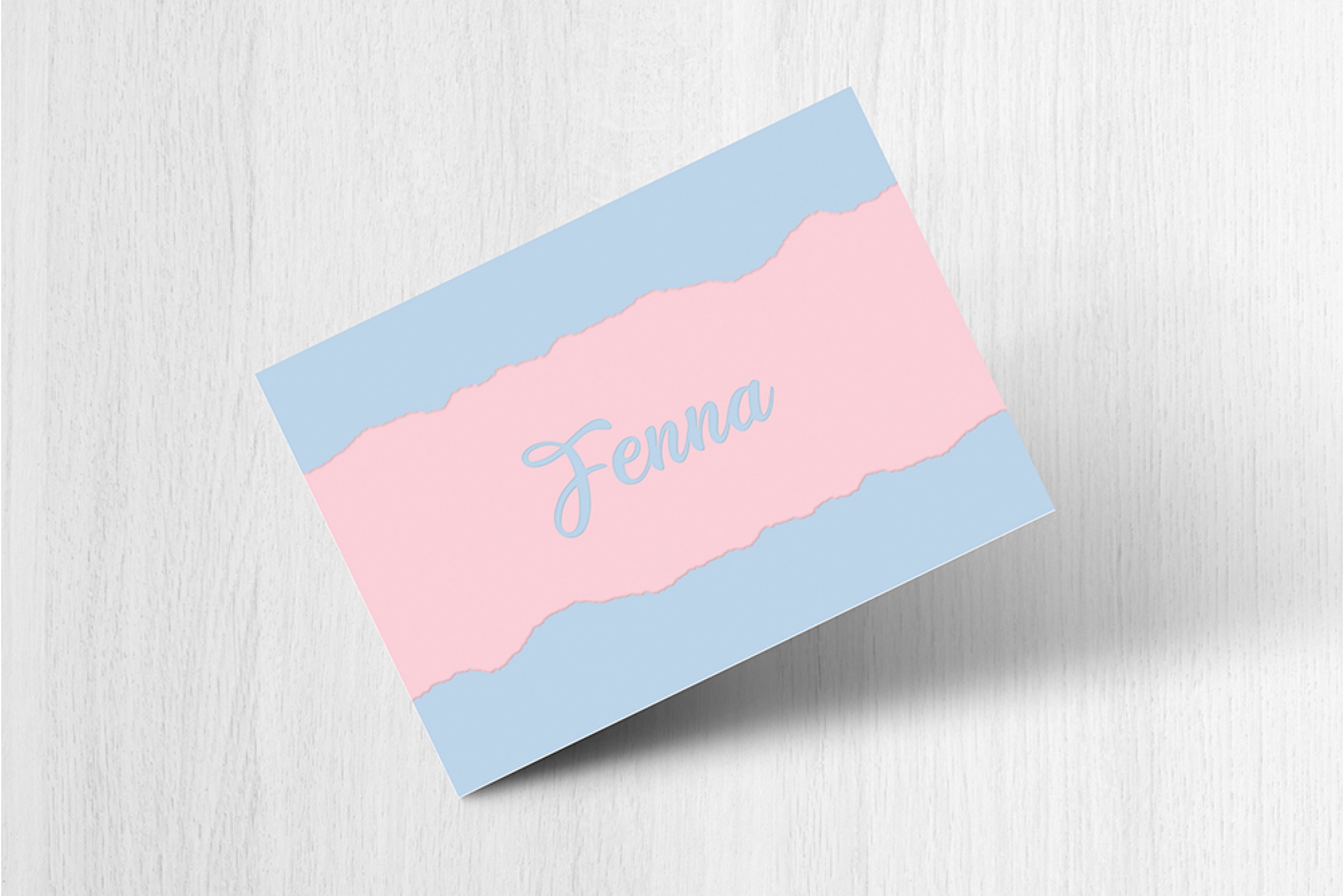 Roze en blauw